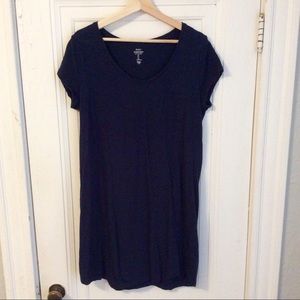 Gap, Navy Knit T-Shirt Dress, Size L.